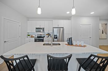 Modern Kitchen with Stainless Steel Appliances